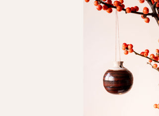 Unique Hand Glazed Bauble - Horse Chestnut