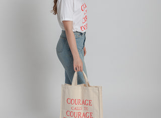 Courage Calls Tote Bag - Plinth