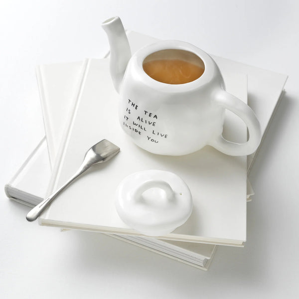 Teapot | David Shrigley 'The Tea Is Alive It Will Live Inside You'