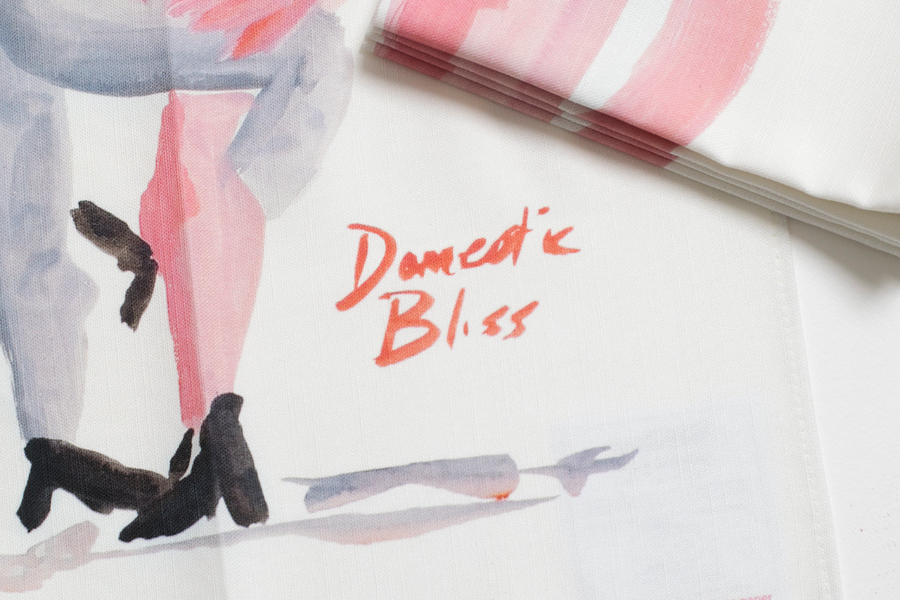 ‘Domestic Bliss’ Tea Towel