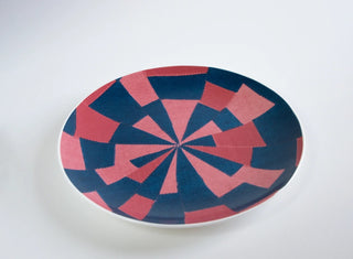 Plate (Pink and Blue)