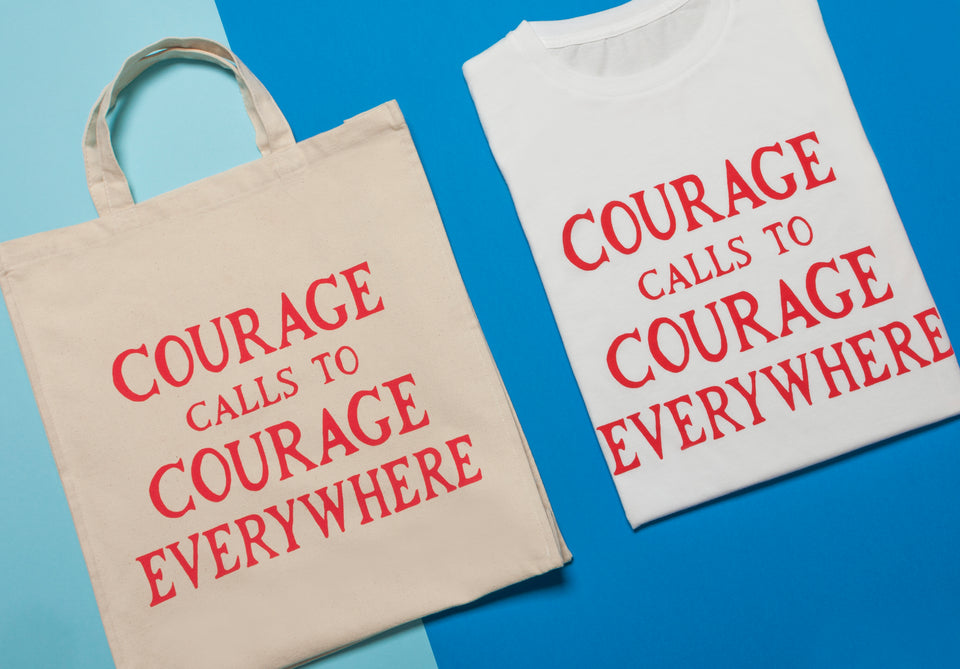 Courage Calls Tote Bag - Plinth