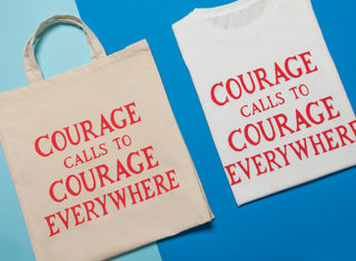 Courage Calls Tote Bag - Plinth