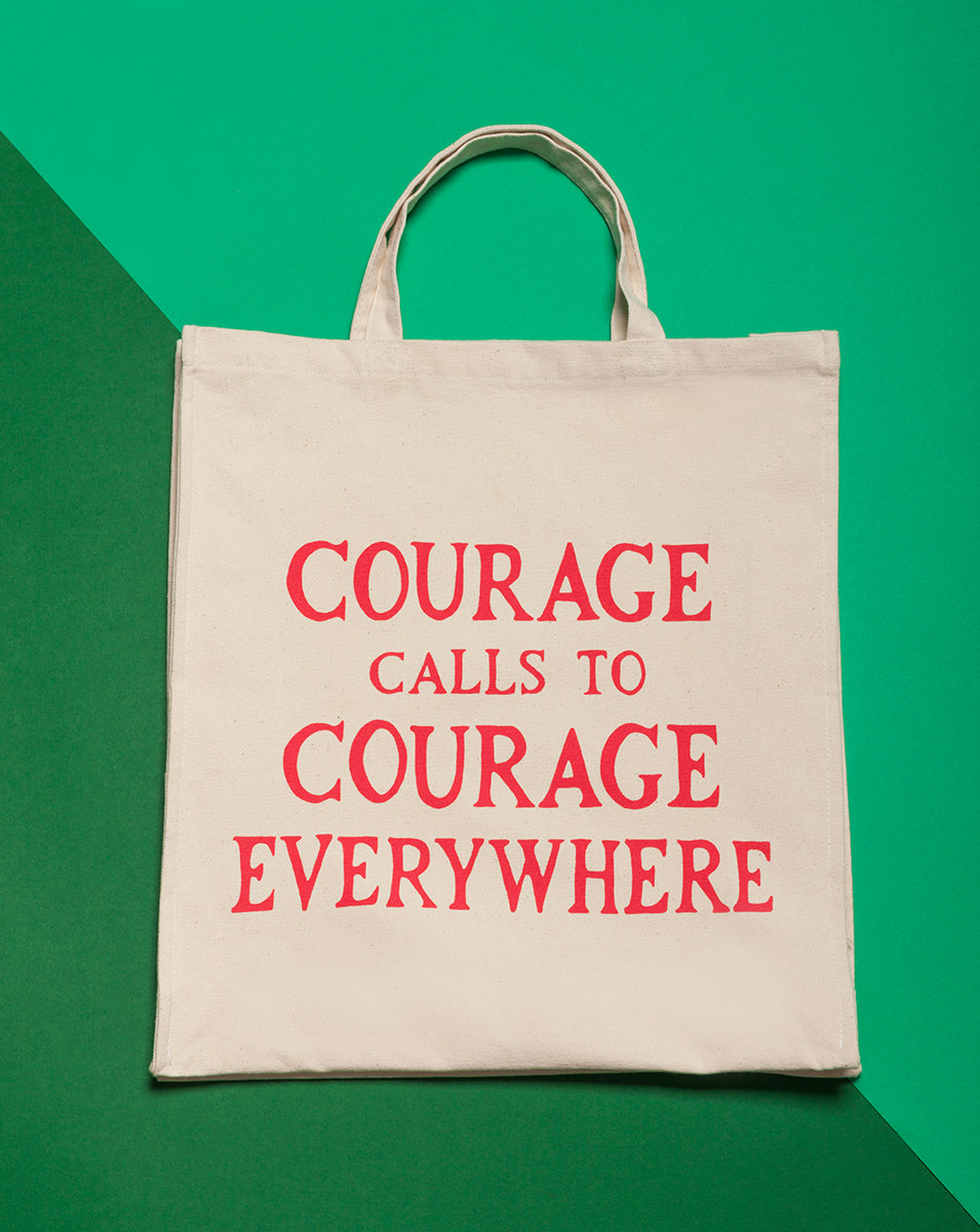 Courage Calls Tote Bag - Plinth