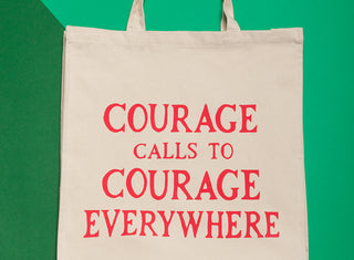 Courage Calls Tote Bag - Plinth