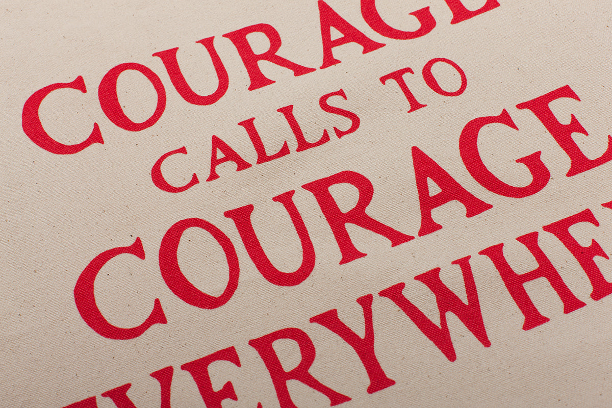 Courage Calls Tote Bag - Plinth