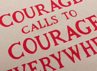 Courage Calls Tote Bag - Plinth