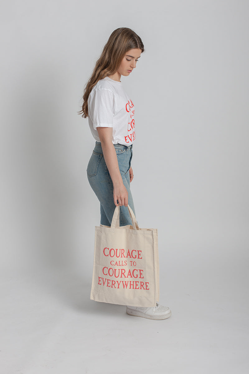 Courage Calls Tote Bag - Plinth