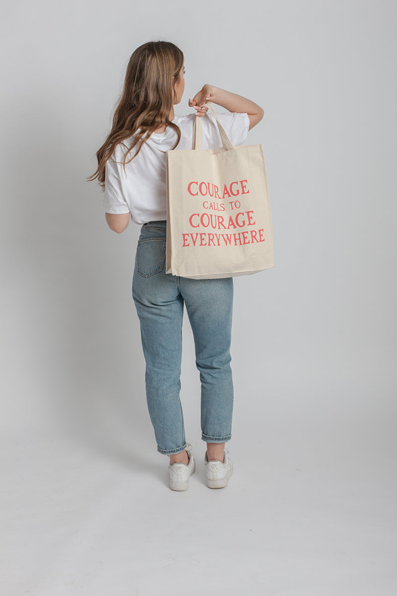 Courage Calls Tote Bag - Plinth