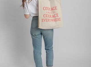 Courage Calls Tote Bag - Plinth