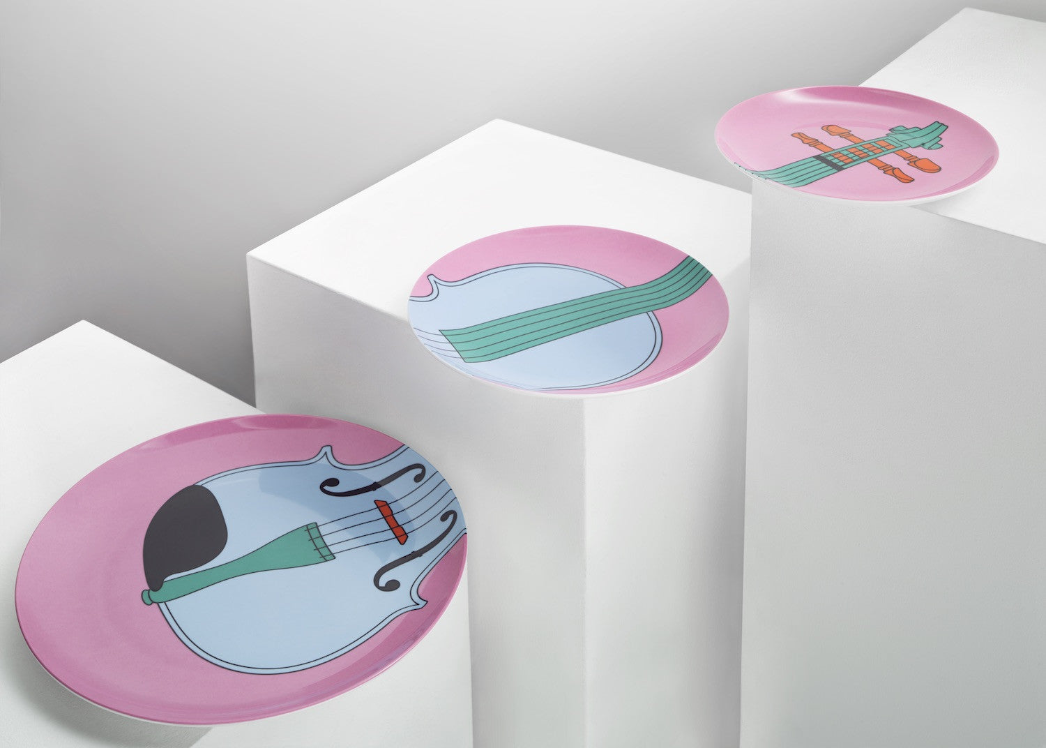 Violin plates (pink) - Plinth